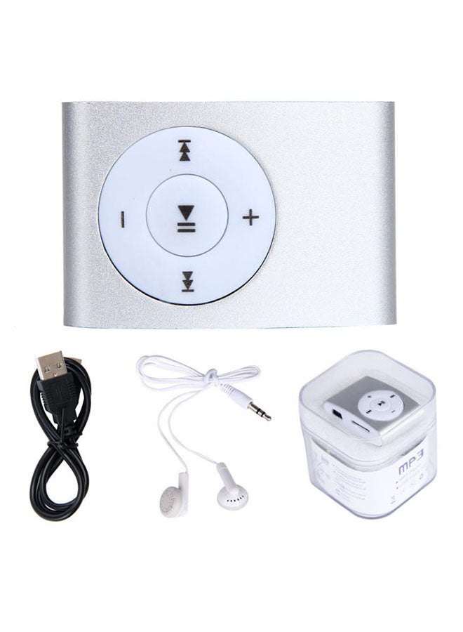 Voberry Mini MP3 Player With Earphones HZQ51020245SL_U00491 Silver/White - Image 1