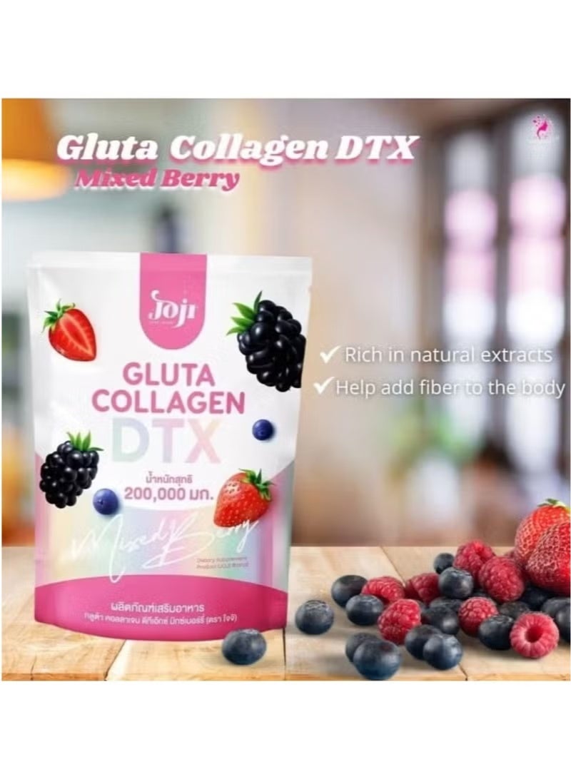 JOJI Secret Young Gluta Collagen DTX | Mixed Berry Flavor | 200,000 mg Dietary Supplement (10 Sachets) - Image 2