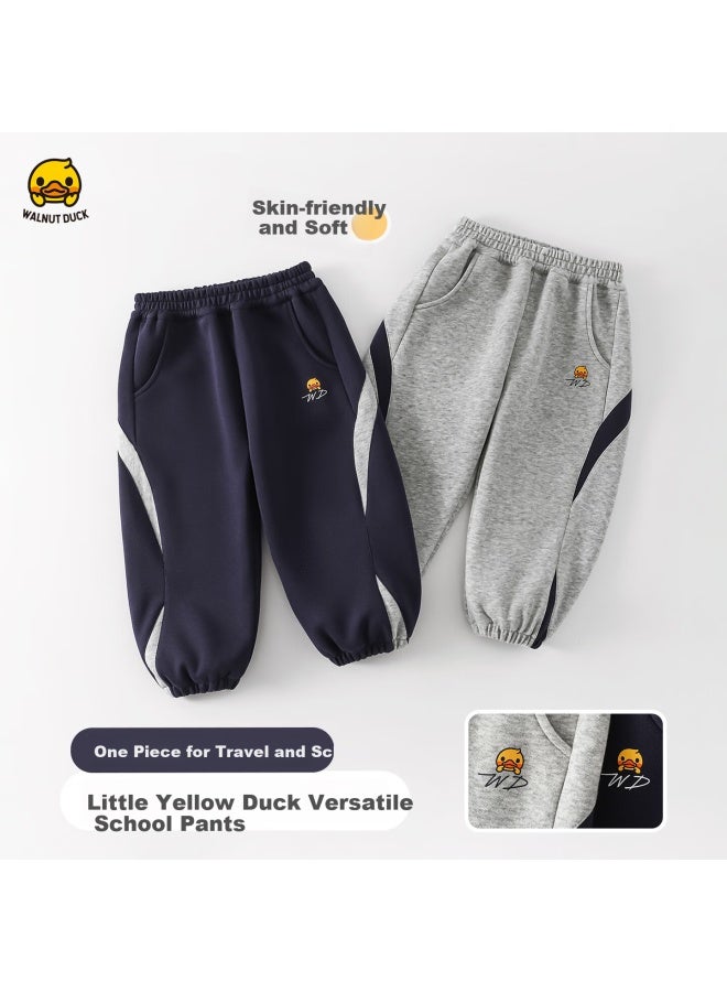 Walnut Duck Little Yellow Duck Boys' Sports Pants Spring  New Kids' Spring Long Pants Trendy Children's Sweatpants - Image 3