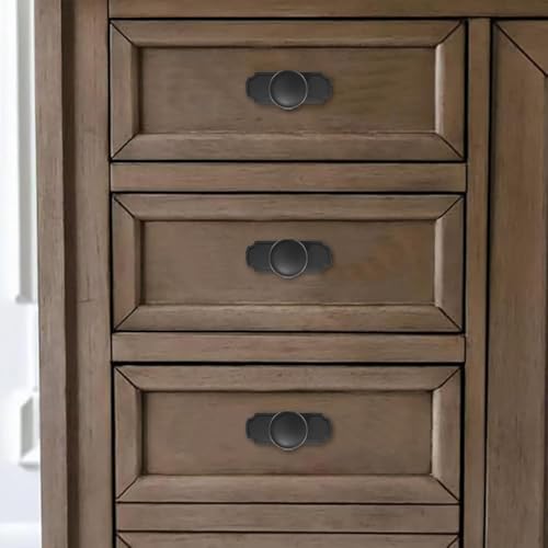 khtumeware 10 Pack Backplate for Cabinet Knobs Matte Black Cabinet Hardware Knob Backplate/Back Plate - Image 4