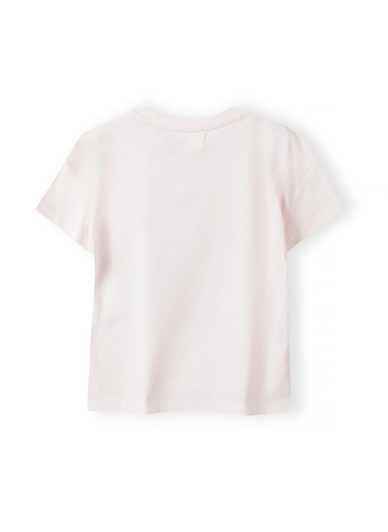 MINOTI Girls Short Sleeve T-Shirt with Front Print  - Image 2