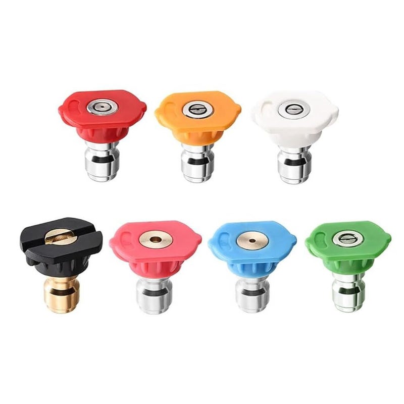 Double Tip Pressure Washer Attachment With 5 Nozzles For Foam Cannon And Cleaning Tasks - Image 2