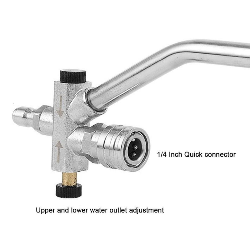 Double Tip Pressure Washer Attachment With 5 Nozzles For Foam Cannon And Cleaning Tasks - Image 4