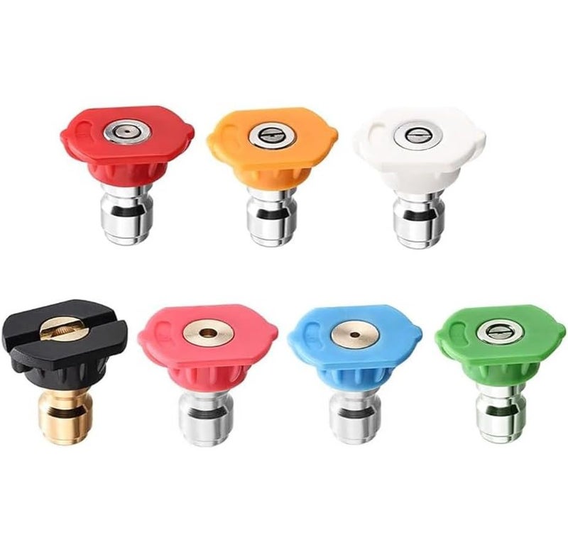 Double Tip Pressure Washer Attachment With 5 Nozzles For Foam Cannon And Cleaning Tasks - Image 1