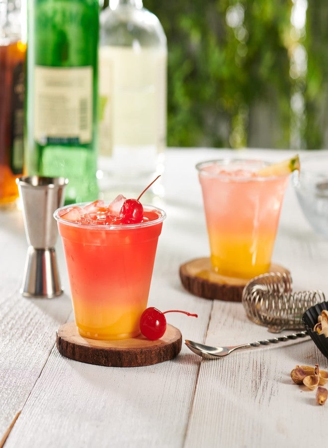 GUSTO [9 oz - 100 Count Clear Plastic Cups, Sturdy & BPA-Free Disposable Cups for Parties, Cocktails, Wine, Smoothies & Cold Beverages - Crystal-Clear, Durable, and Food Safe - Formerly Comfy Package - Image 2