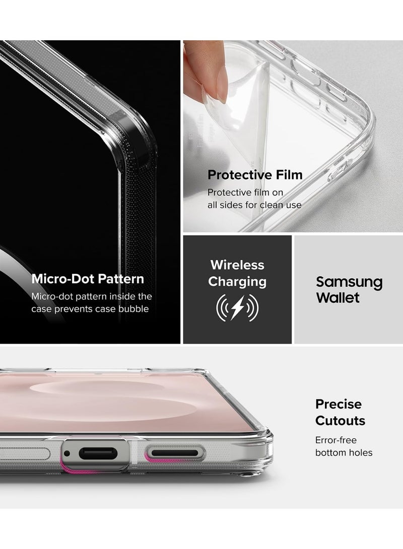 Samsung S25 Edge Magnetic Clear Case, Slim Transparent Design, MagSafe Compatible, Anti-Scratch Protective Cover - Image 5