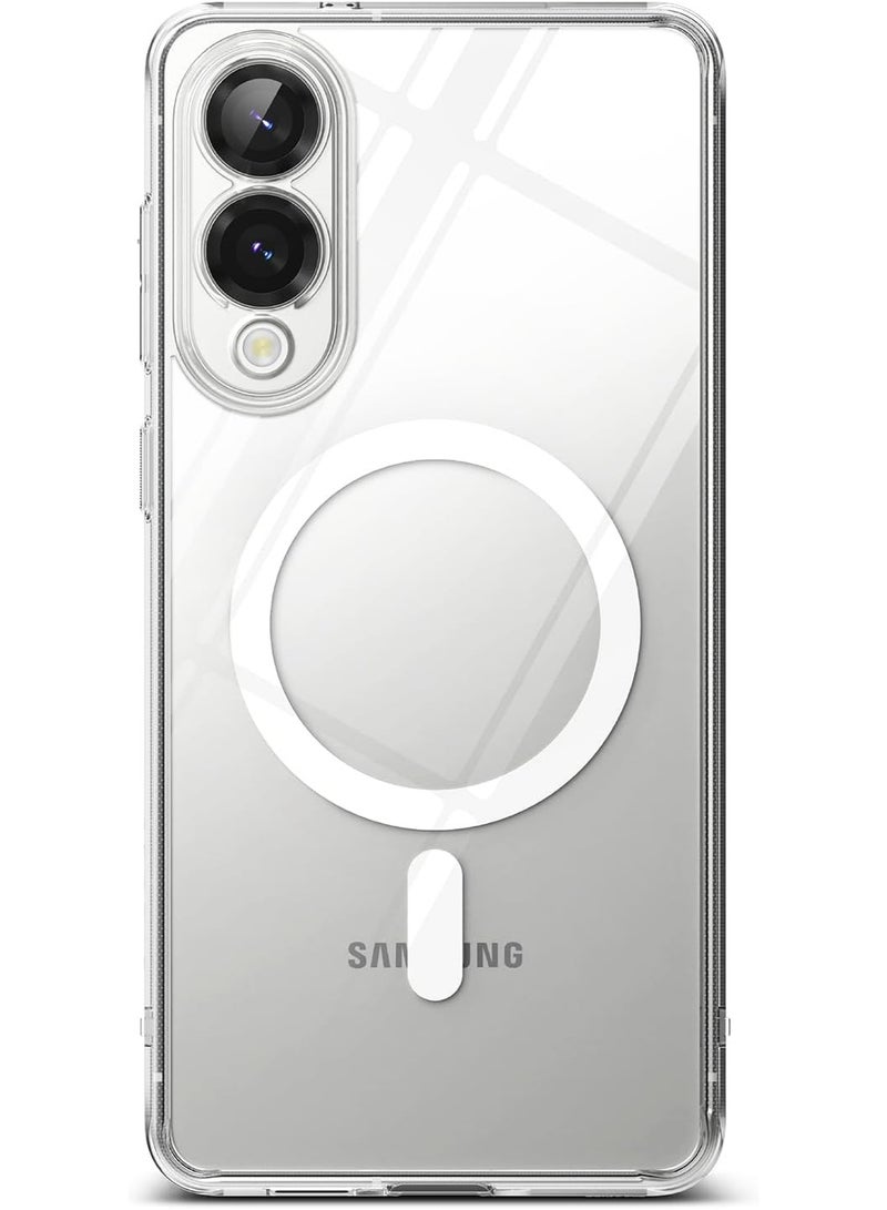 Samsung S25 Edge Magnetic Clear Case, Slim Transparent Design, MagSafe Compatible, Anti-Scratch Protective Cover - Image 2