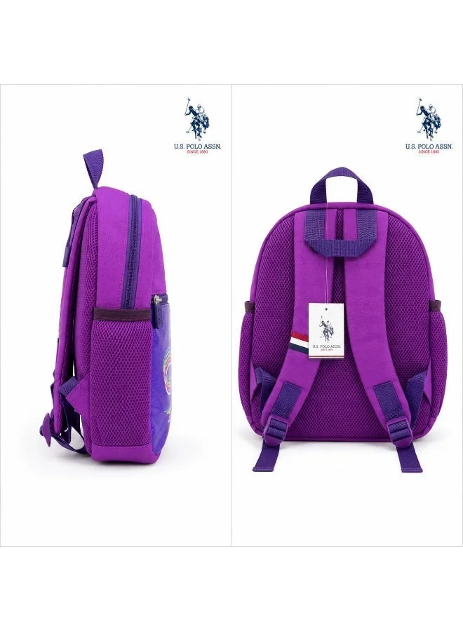 U.S. Polo Assn. PURPLE U.S. Polo Assn. Classic Purple Micro Dot Classic Backpack for School and Office MultiCompartment Bag for Campus  | Best Price UAE