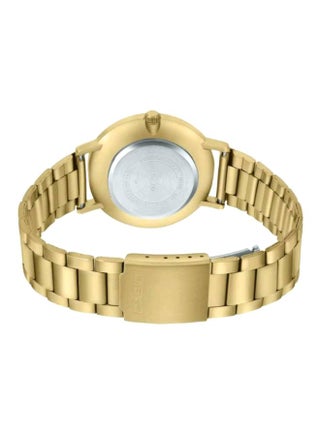 Women Stainless Steel Analog Quartz Wrist Watch LTP-VT01G-2BUDF Navy/Gold - 40 mm - Gold - view 2