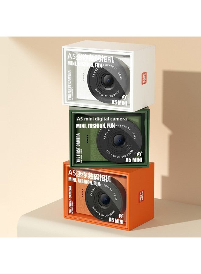 2024 Multi-function Student Camera Front And Rear Dual Camera Portable Pocket Camera Retro Mini Digital Camera-Color: +  + Sticker + Lanyard + Charging Cable - Image 2
