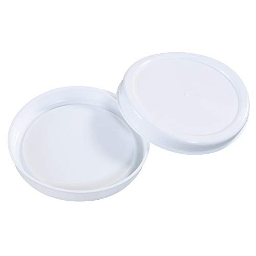 Aviditi Plastic End Caps for Mailing Tubes, 4 Inch Diameter, White (100 Pack) - Image 3