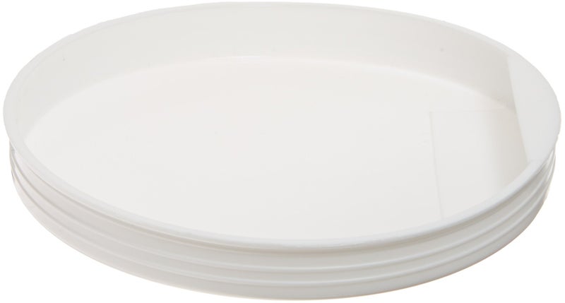 Aviditi Plastic End Caps for Mailing Tubes, 4 Inch Diameter, White (100 Pack) - Image 1