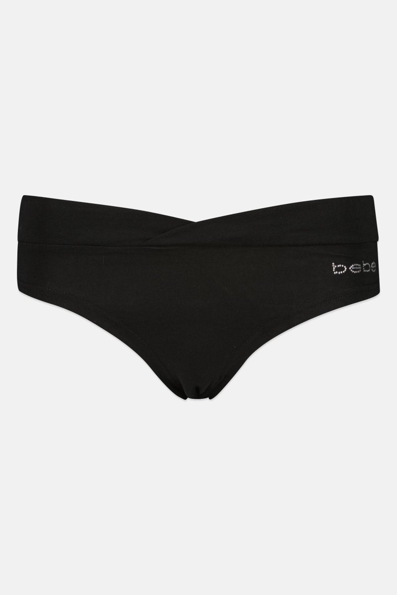 bebe Women 3 Pieces Brand Logo Low Rise Panties, Multicolor - Image 2