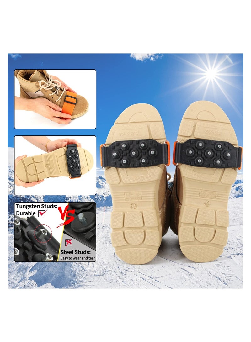 Generic Non-Slip Ice Grippers for Shoes and Boots with Tungsten Nails for Winter Walking and Outdoor Activities - Image 3