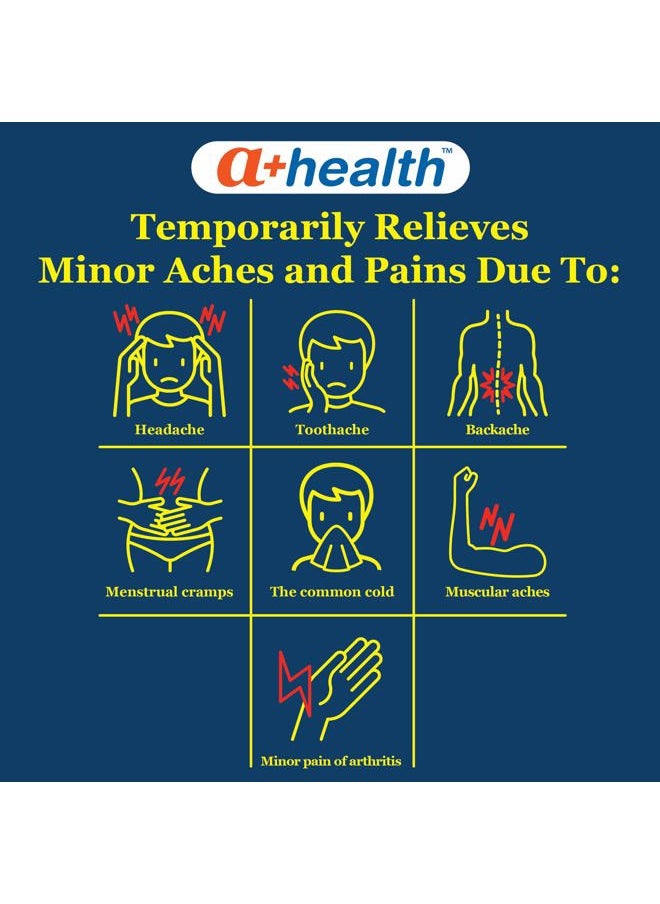 a+health Mini Ibuprofen 200 Mg Softgels, Pain Reliever/Fever Reducer (NSAID), Made in USA, 240 Count  - Image 2