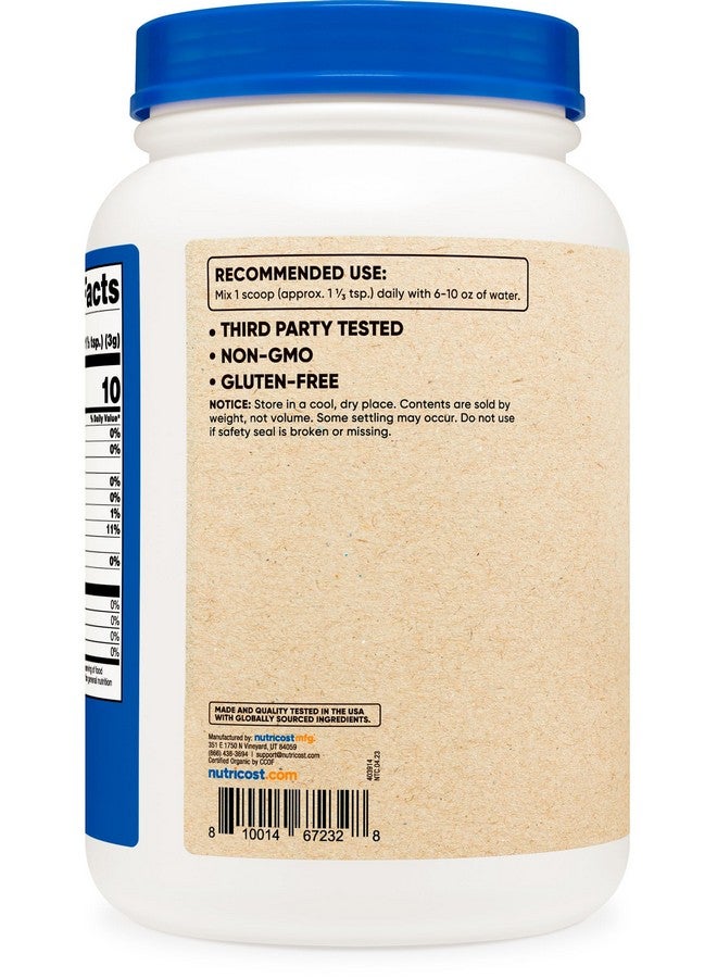 Nutricost Organic Acacia Fiber Powder (2 LB) - USDA Certified Organic, Non-GMO, Gluten Free - Image 3