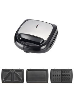 Sandwich Maker Waffle Maker,3 in 1 Toastie Maker with Non-Stick Detachable Plates,LED Indicator Lights, Anti-Skid Feet