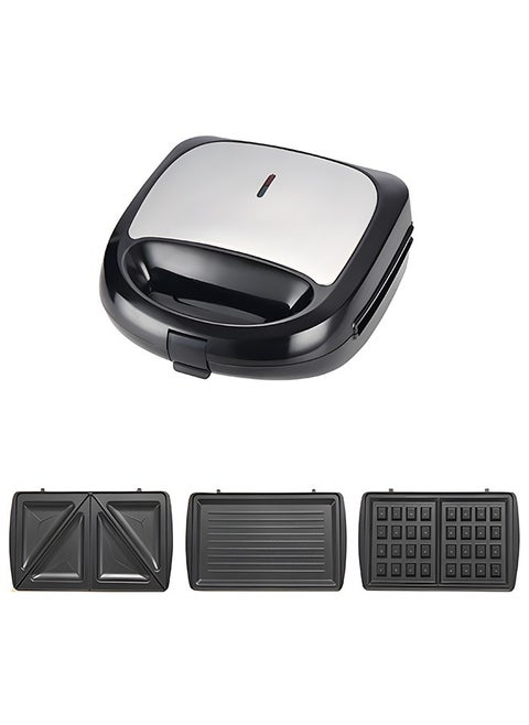 Sandwich Maker Waffle Maker,3 in 1 Toastie Maker with Non-Stick Detachable Plates,LED Indicator Lights, Anti-Skid Feet