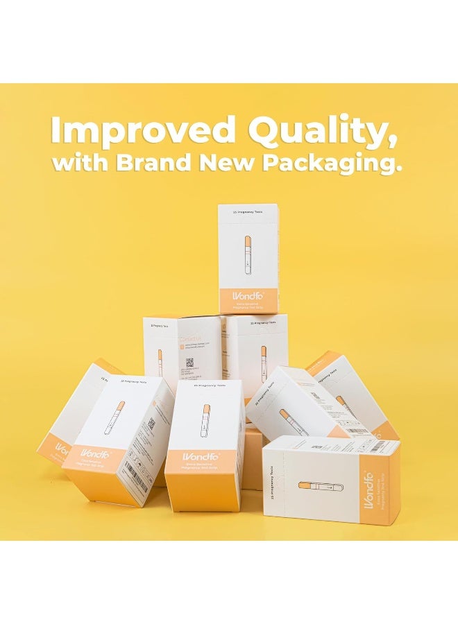 Wondfo Early Result Pregnancy Test Strips 25 Packs - Early Detection Of Pregnancy 10 Miu/Ml, Sensitive, Accurate Home Medical With Urine, Hcg Fertility Predictor Kit - Image 5