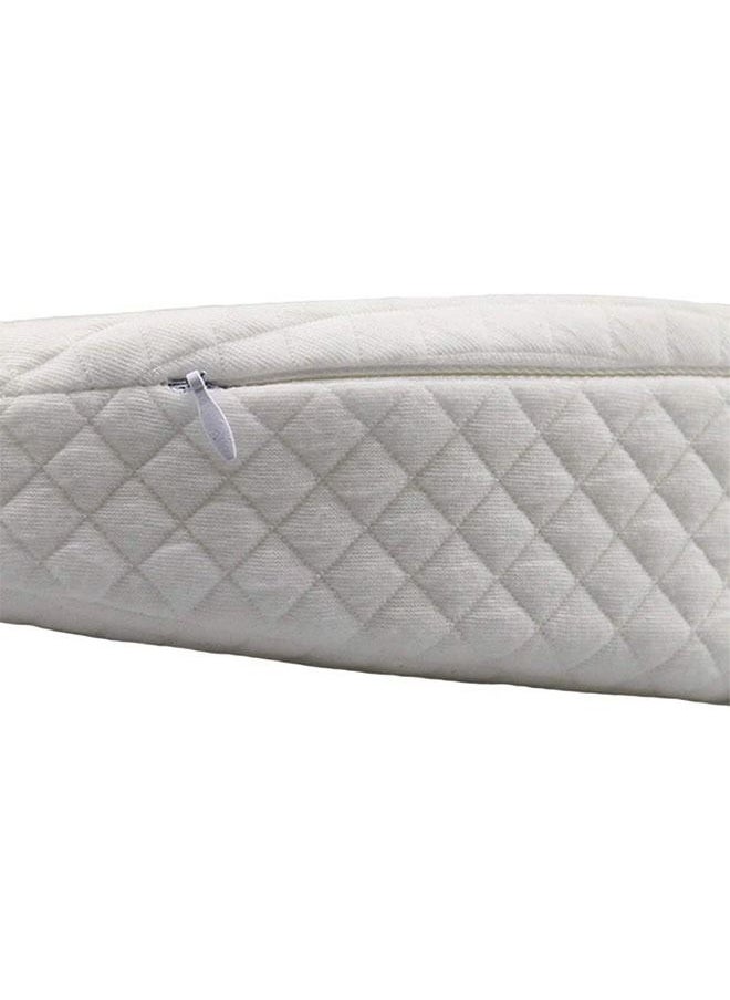 Beauenty Crib Wedge for Baby Nursing Memory Foam Baby Sleeping Wedge Pillow Infant Sleep Pillow with Removal Waterproof Cotton Cover (White)  - Image 5