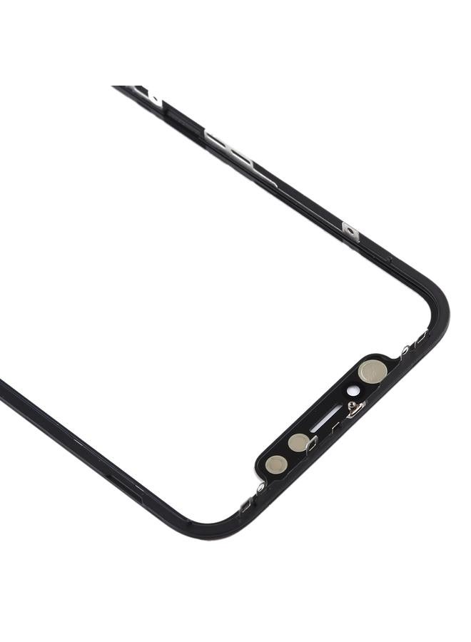 إيروريكس عدسة زجاجية خارجية للشاشة الأمامية مع إطار ولاصق شفاف بصري OCA لهاتف iPhone 11 (أسود) - Image 4