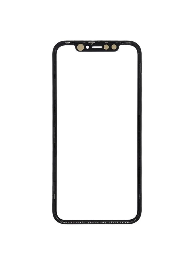 إيروريكس عدسة زجاجية خارجية للشاشة الأمامية مع إطار ولاصق شفاف بصري OCA لهاتف iPhone 11 (أسود) - Image 3