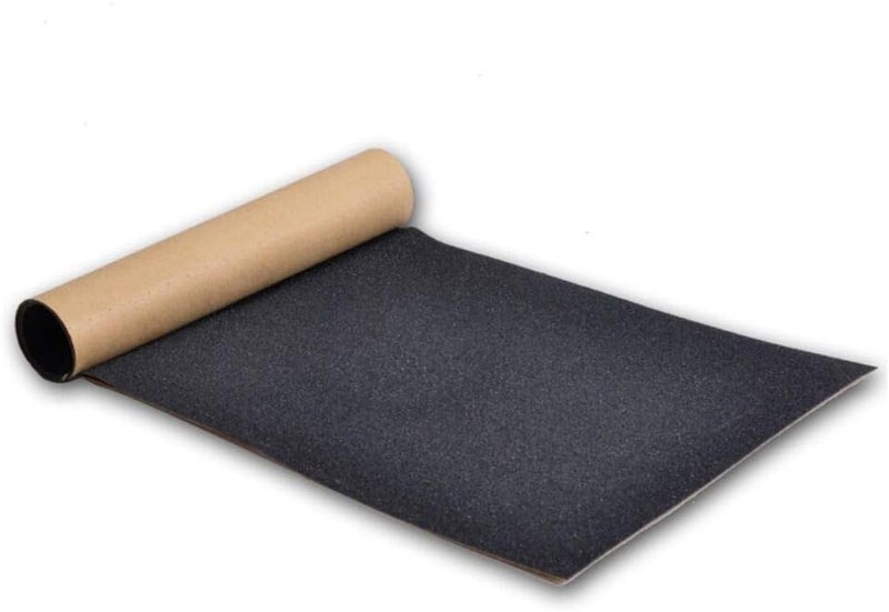 COSOOS Skateboard Grip Tape Sheet, 45.2x10.6 inch,Bubble Free, Waterproof, Scooter, Longboard Griptape, Grippy Sandpaper for Skateboard, Long Board, Stairs, Pedal, Pistol, Wheelchair Step,Deck(115x27cm) - Image 1