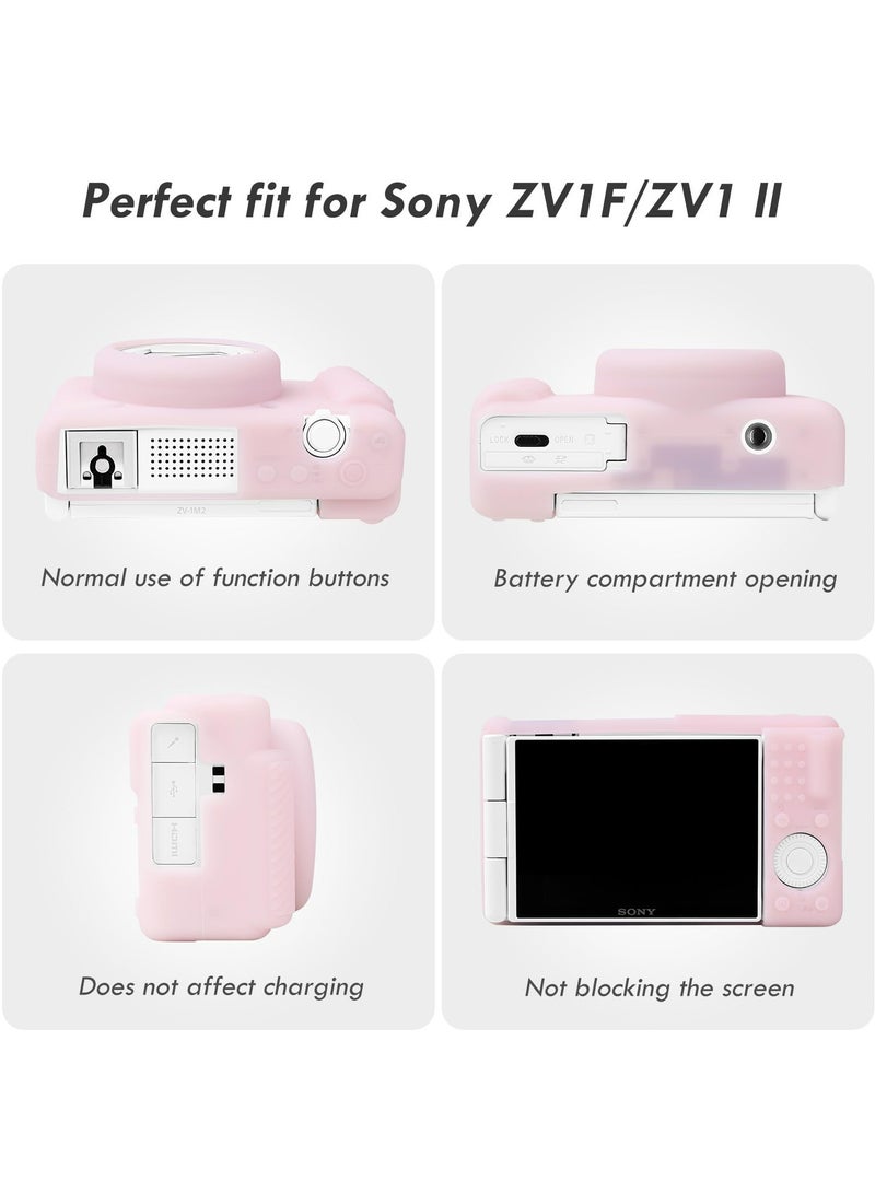 CMGTYYD Lightweight Soft Silicone Case for Sony ZV-1F, ZV-1M2 and ZV-1 Mark II Vlog Cameras, Durable Protection and Stylish Design  - Image 3