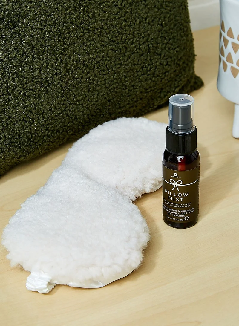 Aroma Home Cream Bouclâ”œÃ¢ Eye Mask & Pillow Spray Set -