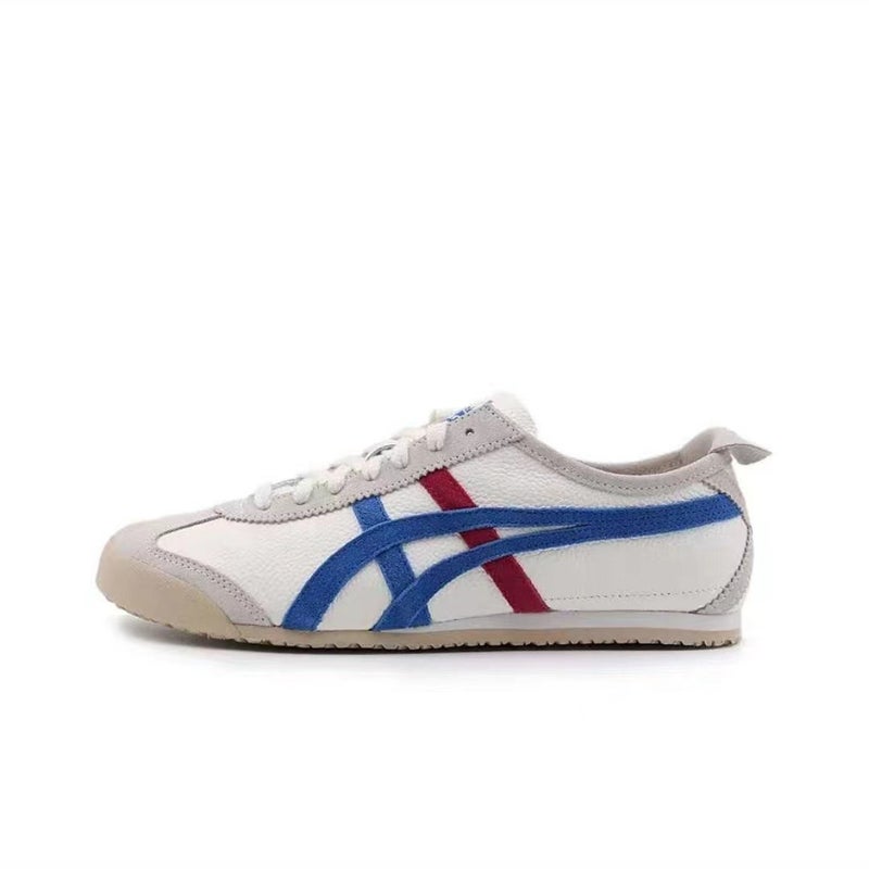 Onitsuka Tiger Classic Casual Sneakers in Black, White & Red - Lightweight and Comfortable