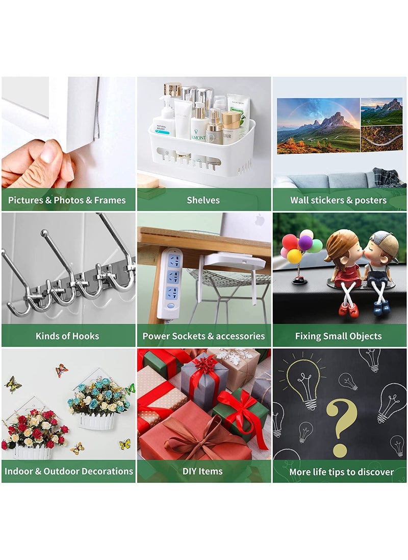 DEVKUVAR DEVKUVAR Thick Double Sided Adhesive Grip Tape Removable Washable Strong Sticky Strip Transparent 3 Meter  - Image 4