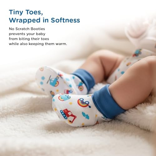 Mee Mee New Born Baby Gift Set | Soft Cotton Clothing Essentials for Infants/Baby Girls, Boys | Baby Shower Clothing Hamper (8 Pieces, Dark Blue)|Perfect Gift for New Born Baby - Image 3