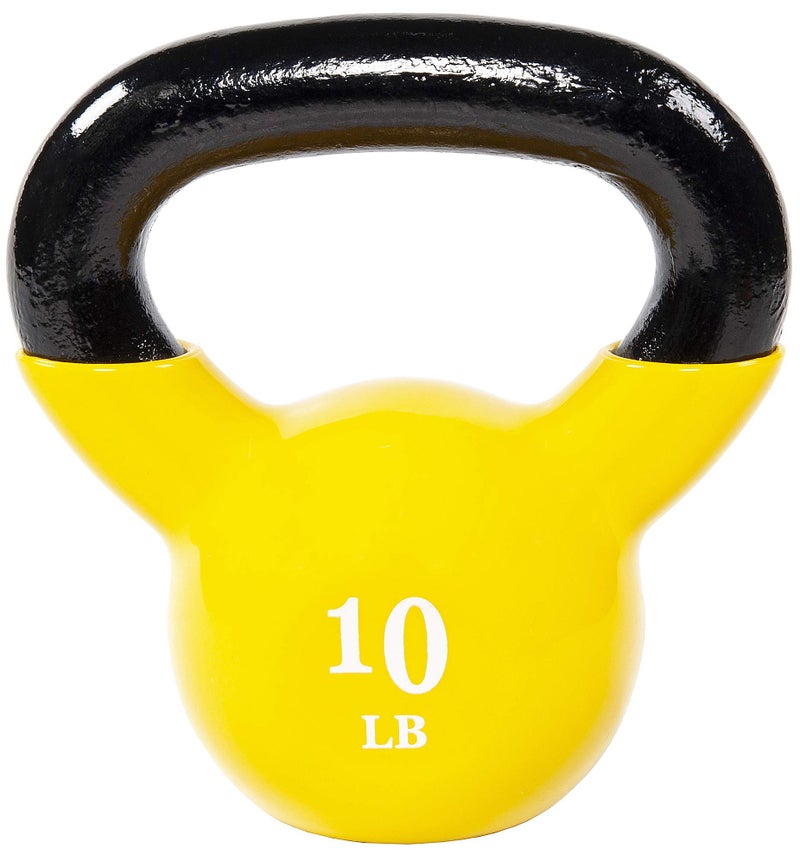  kettlebell مغلف بالفينيل الملون لجميع الأغراض 10 أرطال