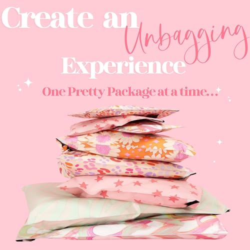 Pretty Package Store 6x9 Designer Poly Mailer 100 Pack Heavy Duty Waterproof Self Seal Shipping Bags for Small Business Large Mailing Envelopes Bulk Tear Resistant Cute Packaging Preppy Leopard - Image 2