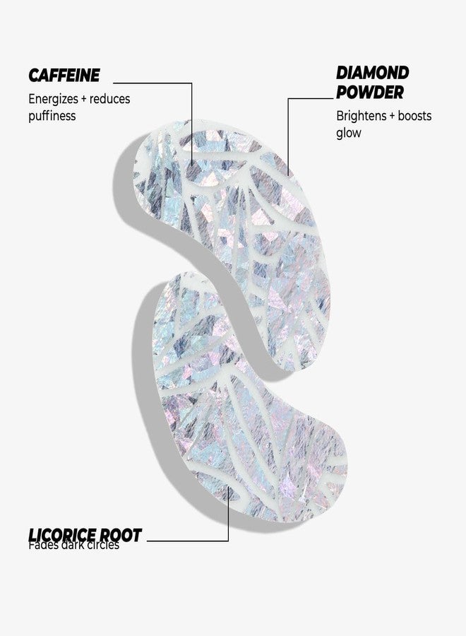 Vitamasques Diamond Eye Pads 3-Pack - Soothing and Rejuvenating Eye Patches Korean Skin Care Reduce Fine Lines, Puffiness & Dark Circles - Image 2