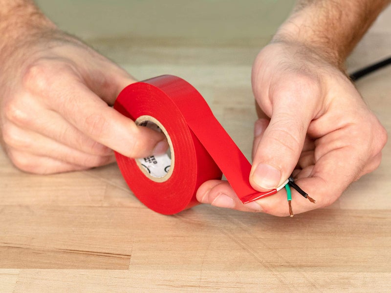 SECURE CABLETIES Red Electrical Tape 3/4 Inch x 66 Feet (5 Pack) - Image 3