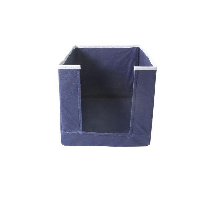 ShubhKraft Shubhkraft Garment CoverStorage Box ClothesNon Woven TShirts Shirts Cover For Organize WardrobeCloset OrganizerCupboard OrganizerGarment Organizer Pack Of 4 Navy Blue  - Image 2