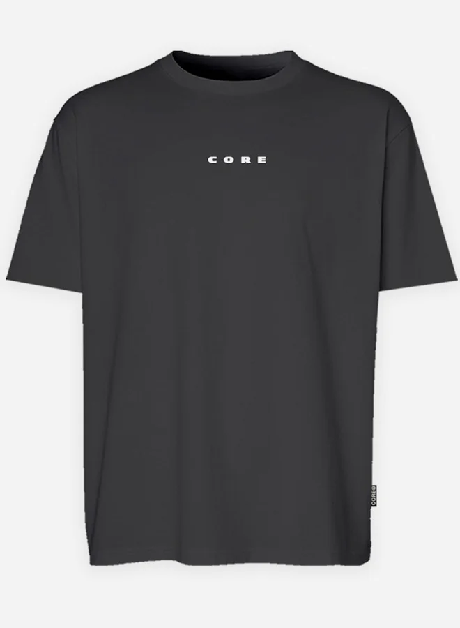 جاك اند جونز تيشيرت بطبعة كتابة وياقة ضيقة