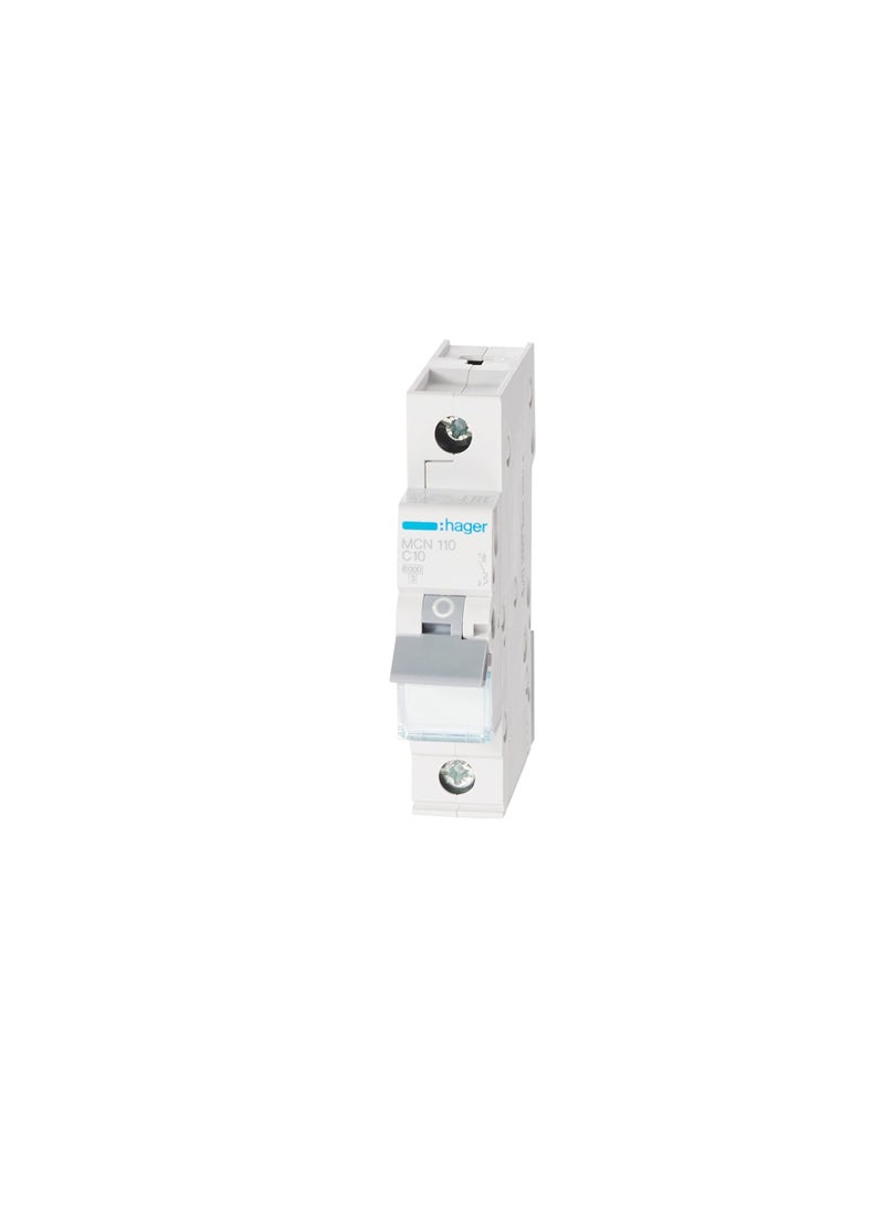 Hager Hager Miniature Circuit Breaker - MCB 1Pole 10A 6kA MCN110 France  - Image 3
