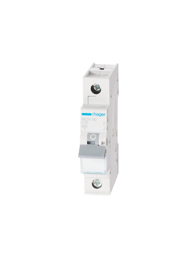 Hager Hager Miniature Circuit Breaker - MCB 1Pole 10A 6kA MCN110 France  - Image 2