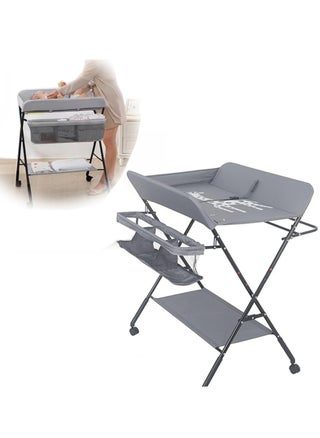 Baby Diaper Table, Portable Baby Changing Table With Wheels, Folding Diaper Station Nursery Organizer - pzsku/Z770B015CB0A4F726D78CZ/45/_/1729322836/af6b55f1-b77b-401d-9f7e-caa4f1d9917f