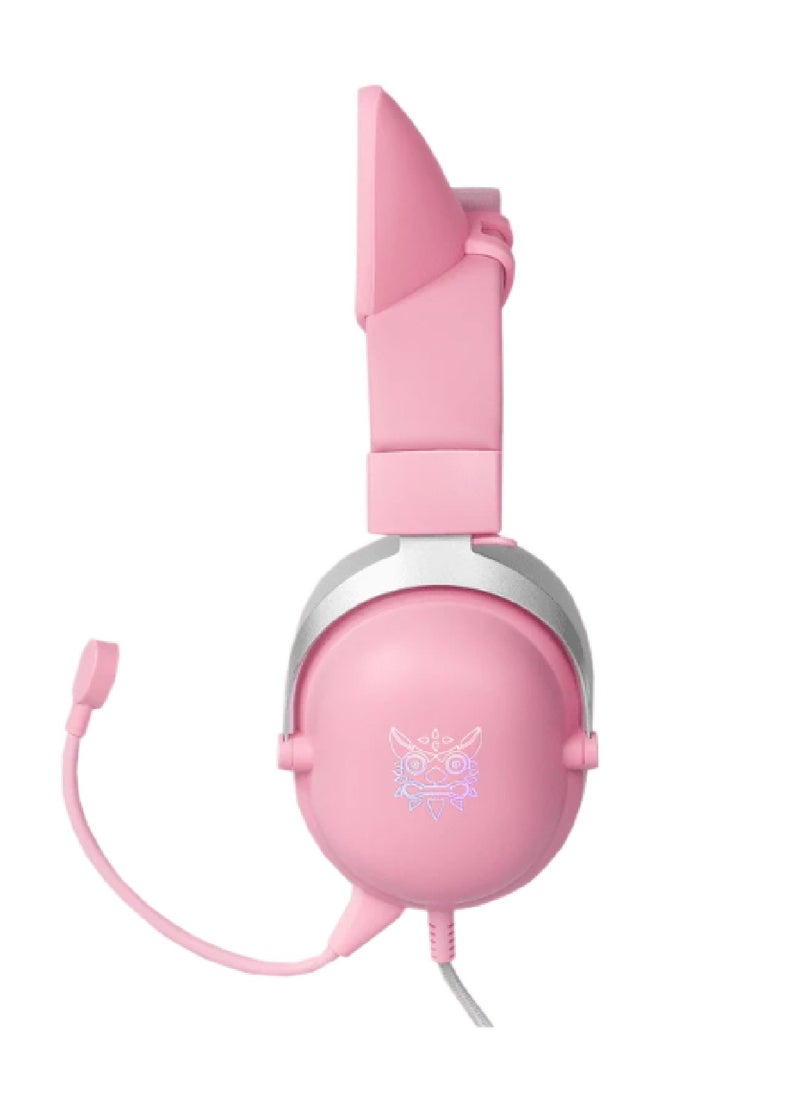 onikuma Gaming Headset With Mic Lightweight Headphones Rgb Aluminum Frame Noise Reduction Surround Sound Compatible PS4 PS5 Xbox One PC Mobile Phone  - Image 2