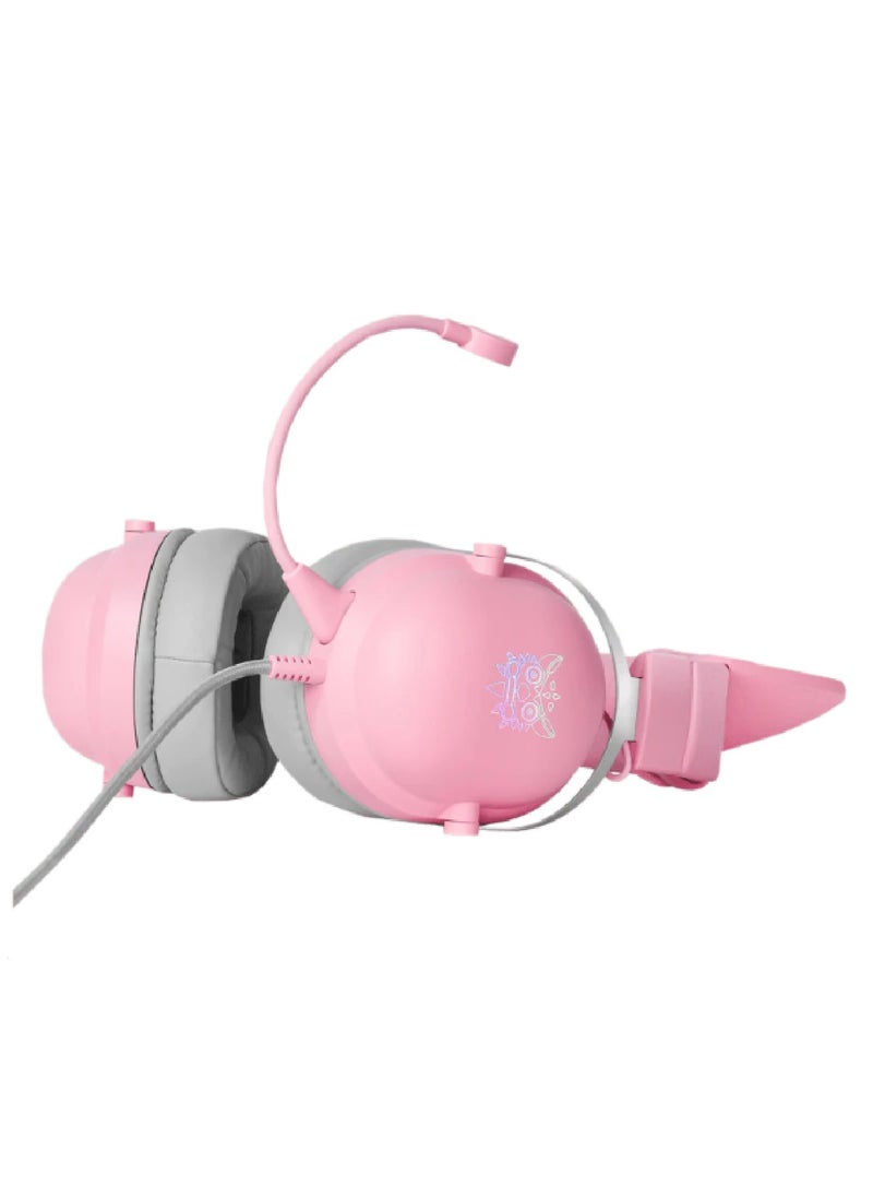onikuma Gaming Headset With Mic Lightweight Headphones Rgb Aluminum Frame Noise Reduction Surround Sound Compatible PS4 PS5 Xbox One PC Mobile Phone  - Image 3