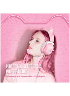 onikuma Gaming Headset With Mic Lightweight Headphones Rgb Aluminum Frame Noise Reduction Surround Sound Compatible PS4 PS5 Xbox One PC Mobile Phone  - Image 5