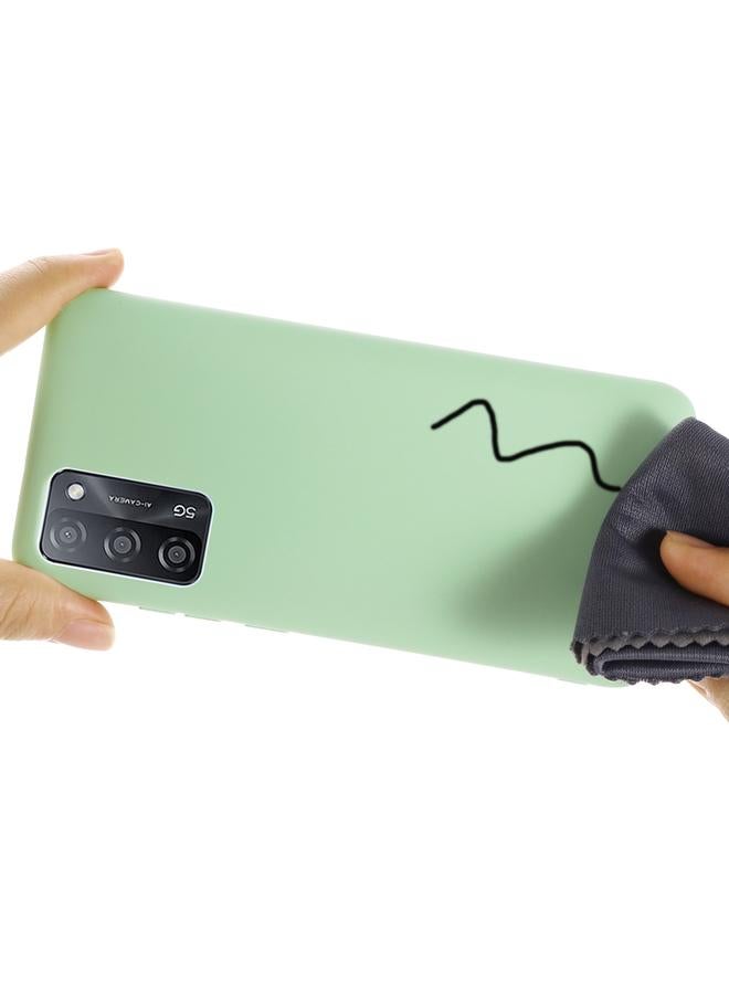 S-TOP Case For OPPO A55 5G / A54 4G Pure Color Liquid Silicone Shockproof Full Coverage Case - Image 4