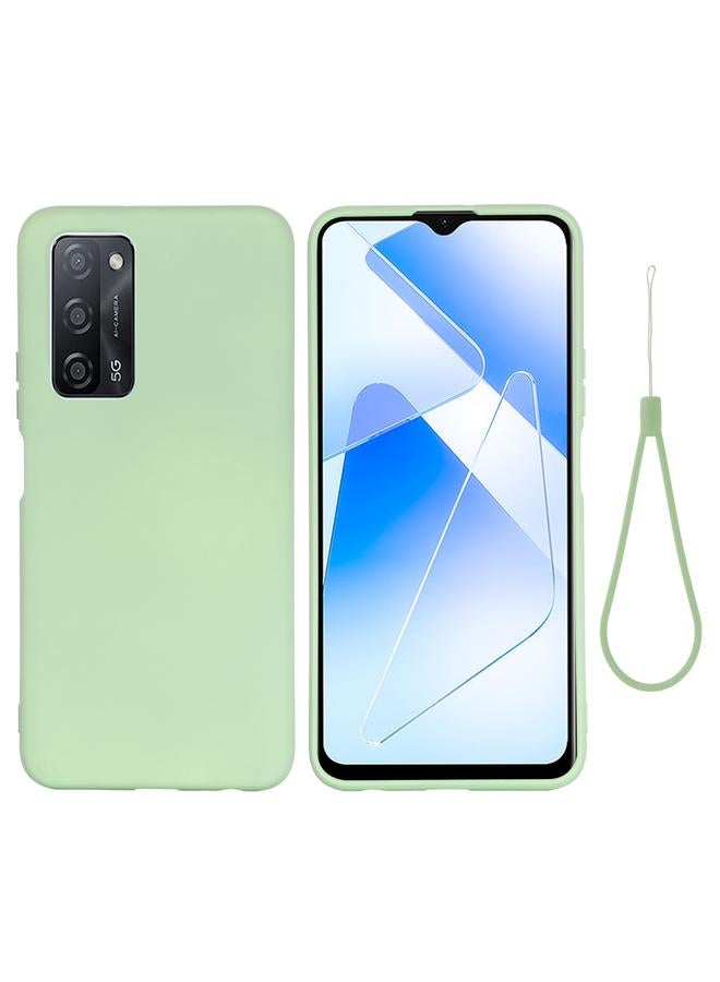 S-TOP Case For OPPO A55 5G / A54 4G Pure Color Liquid Silicone Shockproof Full Coverage Case - Image 1