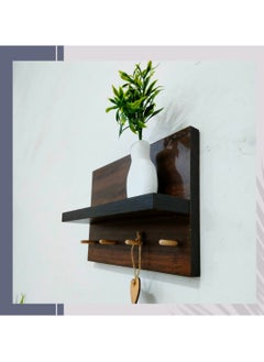 Generic Wooden Keys Rack With Shelf  - Image 1