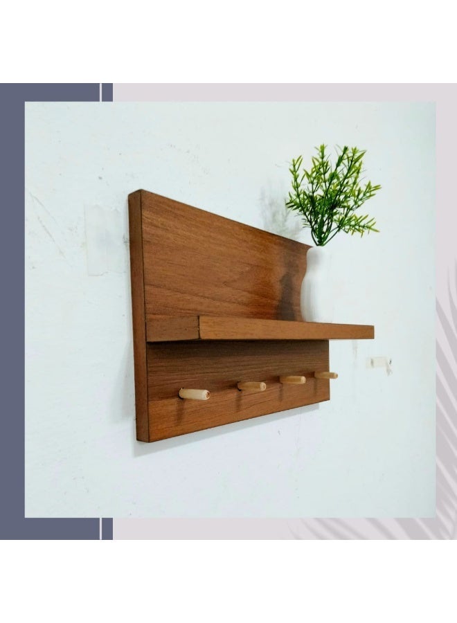 رف خشبي للمفاتيح - Image 2