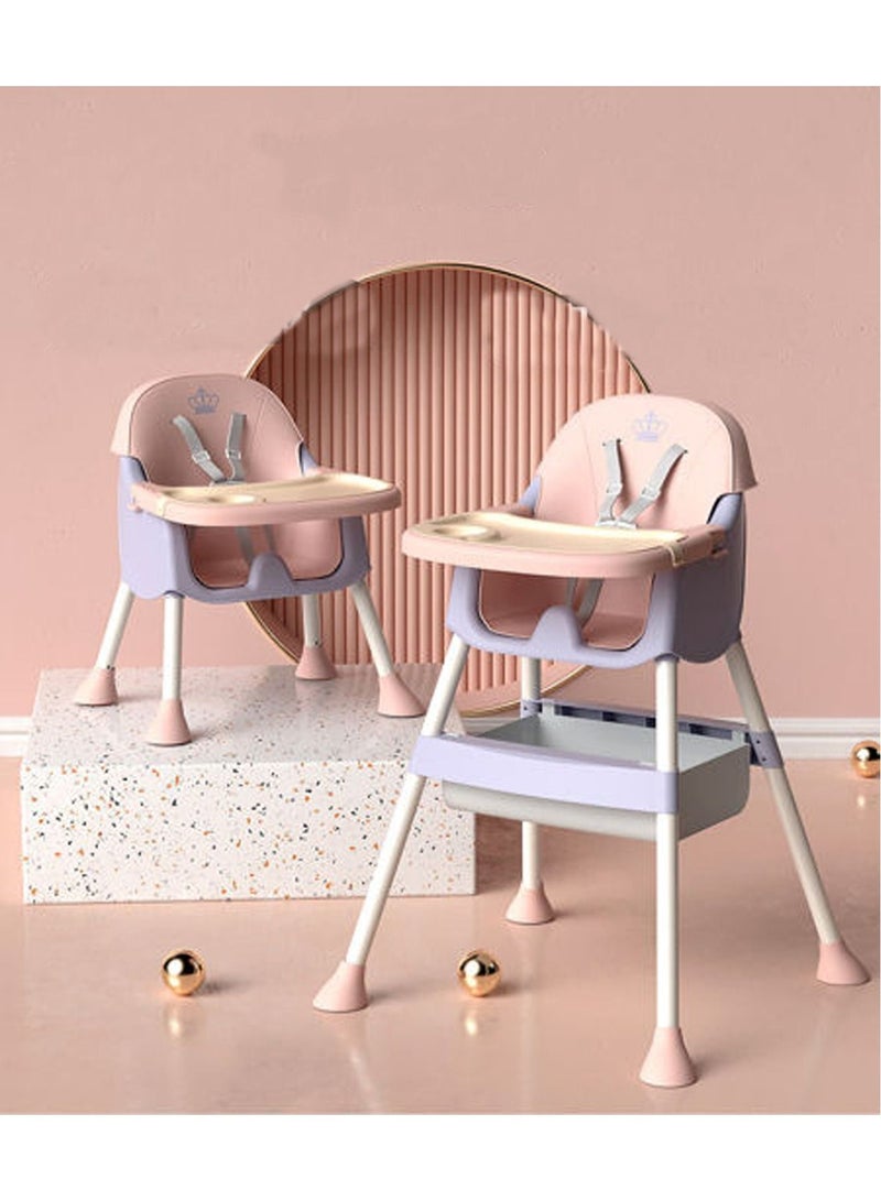 GT-Wheel Baby 3 in 1 High Chair adjustable Hight for Babies and Toddlers - Image 1