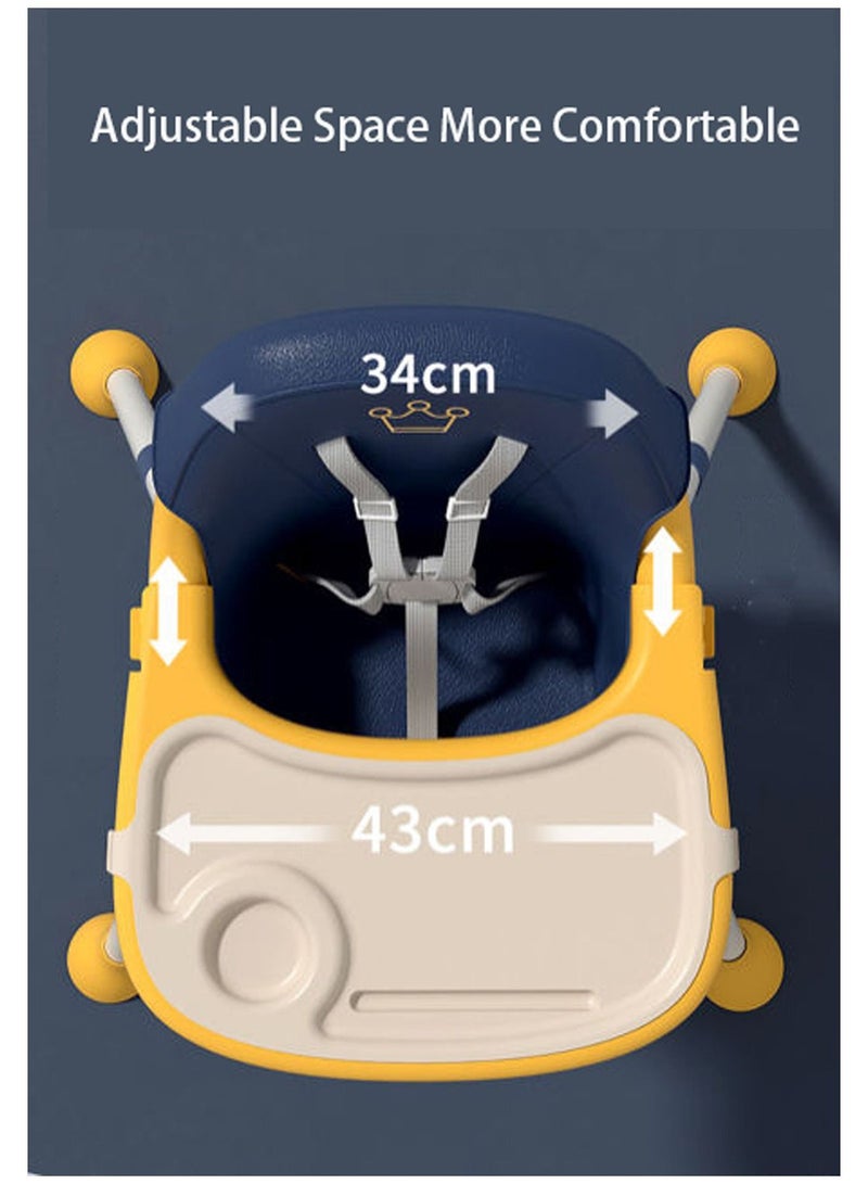 GT-Wheel Baby 3 in 1 High Chair adjustable Hight for Babies and Toddlers - Image 4